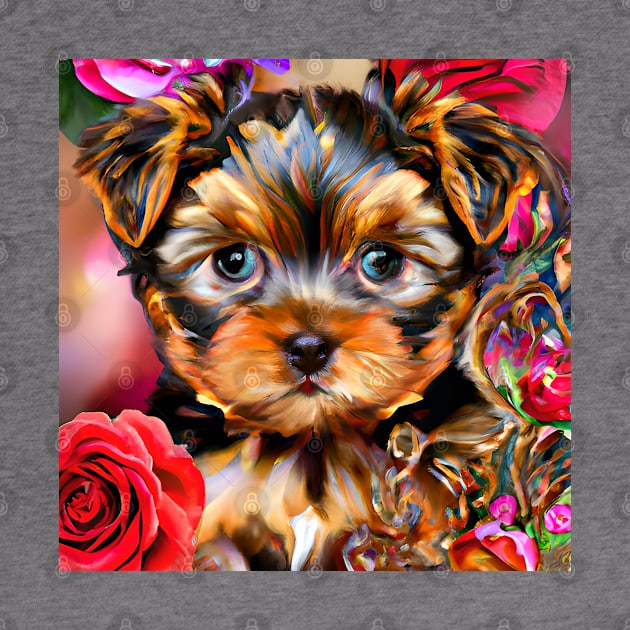 Cute Yorkie Puppy by AnnieDreams